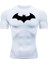 Kısa Kollu Compression T-Shirt Fit Spor Tam Beden Erkek Tişört Beyaz Batman Body 4