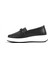 FRX.1076 Deri Siyah Anatomik Loafer Kadın Ayakkabı 2
