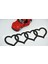Audi Hearts Bagaj Siyah Abs Halka Rozet Amblem 3