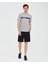 Graphic T-Shirt M Short Sleeve Erkek Gri Melanj Tshirt S241009-036 2
