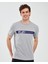 Graphic T-Shirt M Short Sleeve Erkek Gri Melanj Tshirt S241009-036 5