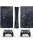 Siyah Mermer Yüzeyi Playstation 5 Slim Disk Versiyon Sticker Kaplama Seti 1