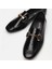 Hakiki Deri Siyah Kadın Loafer 4