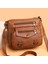 Retro Çok Cepli Crossbody Çanta, Yumuşak Suni Deri Omuz Çantası, Kadınlar Için Kalp Dekor Çanta (Yurt Dışından) 1