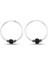 Boncuklu Gümüş Halka Küpe 12 mm WSK09-12 1