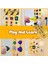 Montessori Küçük Yürüyen Meşgul Tahtası, 8 LED Işık Anahtarlı Bebek Ahşap Meşgul Tahtası, Duyusal Oyuncaklar Işık Anahtarı Oyuncaklar 1+ Yaş Bebek ve Küçük Çocuk Için Seyahat Oyunc (Yurt Dışından) 3