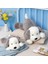 Peluş Yavru Köpek Doldurulmuş Hayvan Köpek Çocuklar Peluş Oyuncak Yastık Sarılma Yastık Peluş Oyuncak (Gri, 30CM/11.8IN) (Yurt Dışından) 4