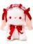 9.8 "tavşan Peluş Doldurulmuş Hayvan Doll, Lolita Tavşan Peluş Hayvan Oyuncaklar Kızlar Için Tatil Doğum Günü Hediyesi (Kırmızı) (Yurt Dışından) 1