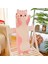 Güzel Peluş Kedi Bebek Sevimli Karikatür Yumuşak Dolması Yavru Kedi Uzun Atış Uyku Yastığı Bebek Oyuncak Hediye Çocuklar Için Kız Arkadaşı Çoklu Boyutu (Pembe, 50CM/19.6IN) (Yurt Dışından) 4