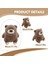 Ayı Dolması Hayvan Peluş, 13IN Sevimli Yumuşak Kahverengi Ayı Peluş Yastık Kawaii Oyuncak Bebek Doğum Günü Hediyesi Çocuklar Için Erkek Kız (Yurt Dışından) 2