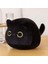 Kedi Peluş Bebek Çocuk Peluş Hayvan Oyuncak Peluş Yastık Bulanık Hayvan Ev Dekorasyon Hayvan Peluş Pet Peluche Siyah Kedi Doldurulmuş Oyuncaklar (25 Cm, Siyah) (Yurt Dışından) 1