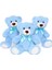 Mavi Teddy Bear Doldurulmuş Hayvan 3 Paket, Sevimli Yumuşak Teddy Bear Toplu 14'', Doğum Günü, Noel, Sevgililer Günü'nde Çocuk Erkek Kızları Için Doldurulmuş Hayvan Toplu Ayı Peluş (Yurt Dışından) 1