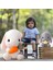 Tavşan Doldurulmuş Hayvan Paskalya Kulaklı Tavşan Peluş Sevimli Beyaz Tavşan Peluş Oyuncak Havuçlu Kabarık Kawaii Yumuşak Sarılma Uyku Yastığı (Yurt Dışından) 4