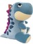 Peluş Dinozor Doldurulmuş Hayvan, Sevimli Dinozor Peluş Oyuncaklar Erkekler ve Kızlar Için Doldurulmuş Hayvanlar Dinozor Parti Hediyeleri (Koyu Mavi, 9IN/22CM) (Yurt Dışından) 1