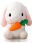Tavşan Doldurulmuş Hayvan Paskalya Kulaklı Tavşan Peluş Sevimli Beyaz Tavşan Peluş Oyuncak Havuçlu Kabarık Kawaii Yumuşak Sarılma Uyku Yastığı (Yurt Dışından) 1