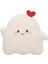 Sevimli Hayalet Peluş Yastık, Yumuşak Beyaz Kalp Hayalet Doldurulmuş Hayvanlar Peluşlar Kawaii Bebek Oyuncak Kız Erkek Doğum Günü Cadılar Bayramı Noel Için Komik Oda Dekor Hediyele (Yurt Dışından) 1