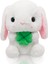 Tavşan Doldurulmuş Hayvan Paskalya Kulaklı Tavşan Peluş Sevimli Beyaz Tavşan Peluş Oyuncak Havuçlu Kabarık Kawaii Yumuşak Sarılma Uyku Yastığı (Yurt Dışından) 1