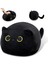 15.7" 3D Kara Kedi Peluş Oyuncak Yastık, Yumuşak Kawaii Yavru Kedi Doldurulmuş Hayvan Yastığı (Yurt Dışından) 1