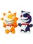 Fnaf Palyaço Figürü Sundrop/moondrop Peluş Oyuncak Palyaço Bebek Çocuklar Için Hediye Hayranları (2 Adet Sundrop Moondrop) (Yurt Dışından) 1