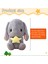 Tavşan Doldurulmuş Hayvan Paskalya Kulaklı Tavşan Peluş Sevimli Beyaz Tavşan Peluş Oyuncak Havuçlu Kabarık Kawaii Yumuşak Sarılma Uyku Yastığı (Yurt Dışından) 4