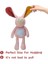 Lovely Supersoft Bebek Karft Tarzı Pembe Tavşan Peluş Yastık, Doldurulmuş Hayvan, Çocuklar Için Sarılma Yatıştırıcı Oyuncaklar, Boyut S 15" (Bebek Tavşan) (Yurt Dışından) 4