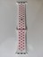 Apple Watch 38MM / 40MM/ 41 mm (Seriler /se ile Uyumlu) Delikli Spor Silikon Kordon Beyaz Pembe 2