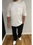 Ekru Oversize Erkek T-Shirt 10423 2