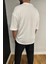 Ekru Oversize Erkek T-Shirt 10423 3