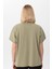 Kadın Bisiklet Yaka Oversize T-Shirt 240161 - 5