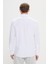 Erkek Beyaz Düğmeli Yaka Tailored Slim Fit Oxford Gömlek 6