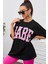 Kadın Siyah Babe Baskılı Tshirt 2