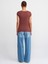 30699 Pamuklu T-Shirt-Kahve 2
