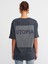 30735 Taş Baskı Detaylı T-Shirt-Antrasit 3