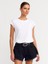 30719 Bisiklet Yaka T-Shirt-Beyaz 1