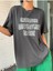 Kadın Antrasit Candour Baskılı Bisklet Yaka Tshirt 3