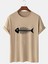 Blacksokak Unisex Bej Balık Kılçığı Baskılı Oversize T-Shirt 1