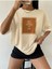 Blacksokak Kadın Bej The Best Baskılı Oversize Bisiklet Yaka Tshirt 1