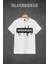 Erkek Beyaz Hoonıgan Baskılı Oversize Bisiklet Yaka Tshirt 1