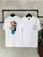 Erkek Beyaz Karakter Baskılı Bisiklet Yaka Tshirt 1