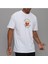 Blacksokak Erkek Beyaz Common Baskılı Oversize Bisiklet Yaka Tshirt 2
