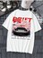 Blacksokak Unisex Beyaz Drift Tokyo Baskılı Oversize T-Shirt 1