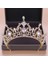 Altın Rengi Düğün Tacı Gelin Başlığı Altın Gümüş Renk Rhinestone Kristal Diadem Kraliçe Taç Prenses Tiaras Düğün Saç Takı (Yurt Dışından) 1