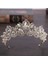Mavi Düğün Tacı Gelin Başlığı Altın Gümüş Renk Rhinestone Kristal Diadem Kraliçe Taç Prenses Tiaras Düğün Saç Takı (Yurt Dışından) 1