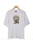 Blacksokak Erkek Beyaz Sun Is Shining Oversize Bisiklet Yaka Tshirt 1