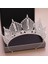 Titanyum Kaplama Düğün Tacı Gelin Başlığı Altın Gümüş Renk Rhinestone Kristal Diadem Kraliçe Taç Prenses Tiaras Düğün Saç Takı (Yurt Dışından) 1