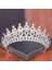 Açık Sarı Renk Düğün Tacı Gelin Başlığı Altın Gümüş Renk Rhinestone Kristal Diadem Kraliçe Taç Prenses Tiaras Düğün Saç Takı (Yurt Dışından) 1