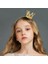 F-0805-G Moda Saç Takı Küçük Kız Tiara Kafa Altın Renk Sevimli Kristal Tiara Kız Taç Hairbands Kadınlar Için Kafa Bantları (Yurt Dışından) 2