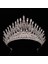 Gümüş Rengi Düğün Taç Altın Gümüş Renk Rhinestone Kristal Diadem Kraliçe Taç Prenses Tiaras Gelin Saç Takı Parti Saç Aksesuarları (Yurt Dışından) 5