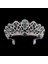 Gümüş Yeşil Kmvexo Avrupa Damla Yeşil Kırmızı Kristal Tiaras Vintage Altın Rhinestone Pageant Taçlar ile Tarak Barok Düğün Saç Aksesuarları (Yurt Dışından) 1