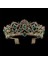 Gümüş Yeşil Kmvexo Avrupa Damla Yeşil Kırmızı Kristal Tiaras Vintage Altın Rhinestone Pageant Taçlar ile Tarak Barok Düğün Saç Aksesuarları (Yurt Dışından) 2